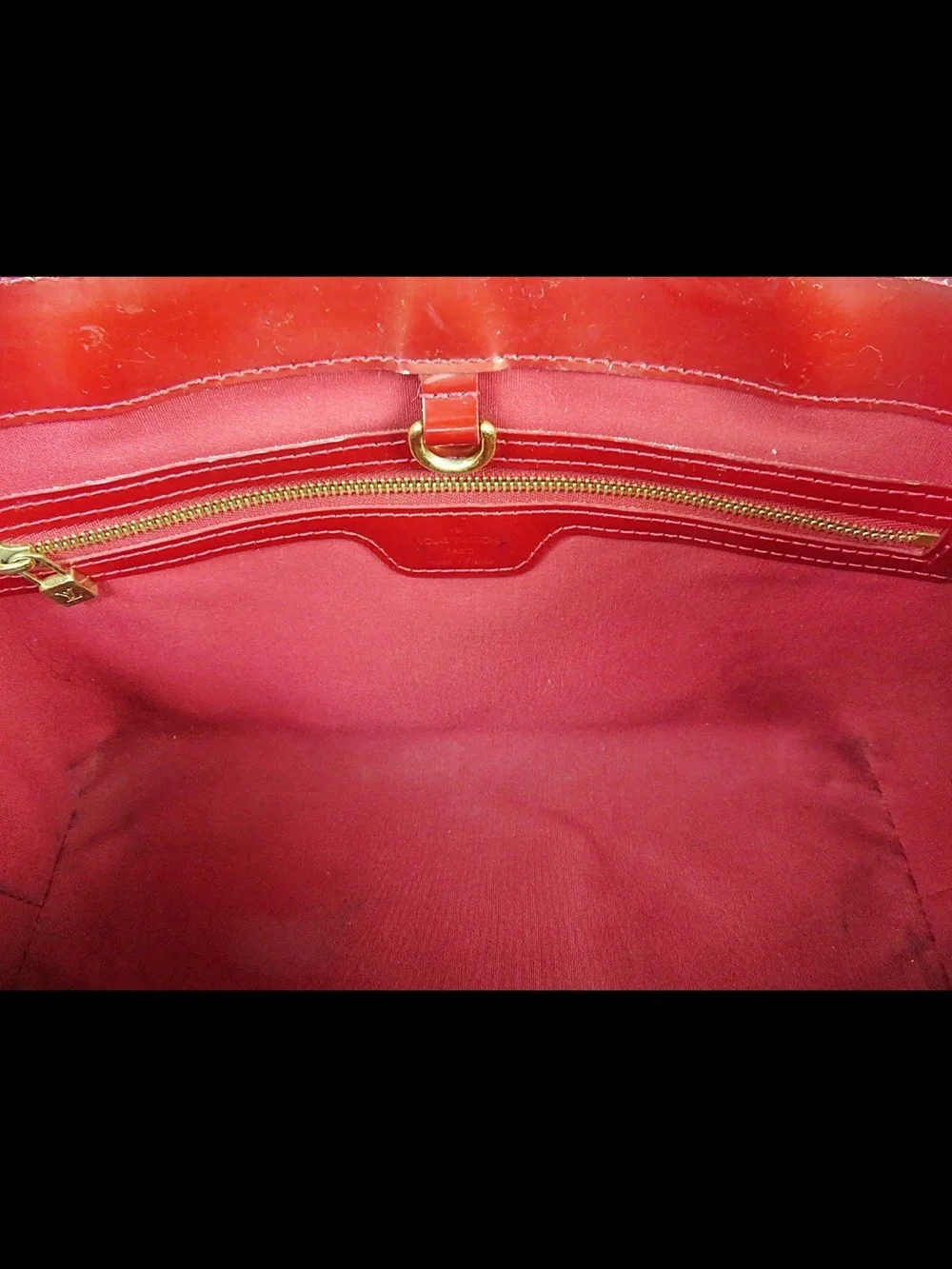 Louis Vuitton shiny red